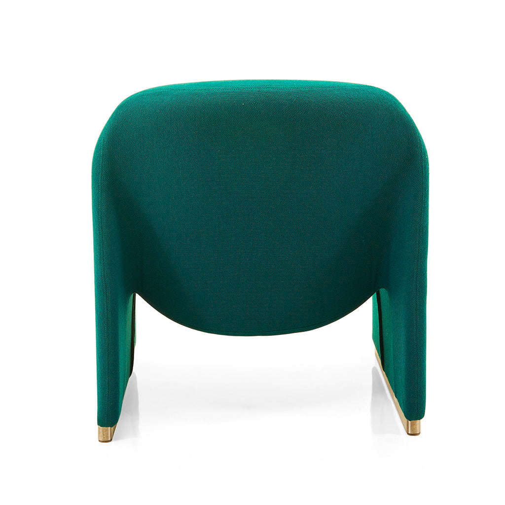 Teal H Armless Upholstered Lounge Chair