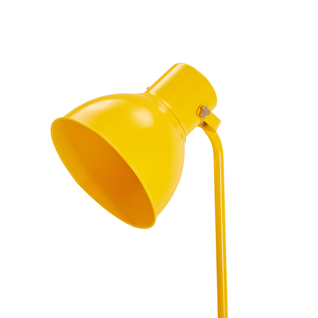 Yellow Metal Floor Lamp