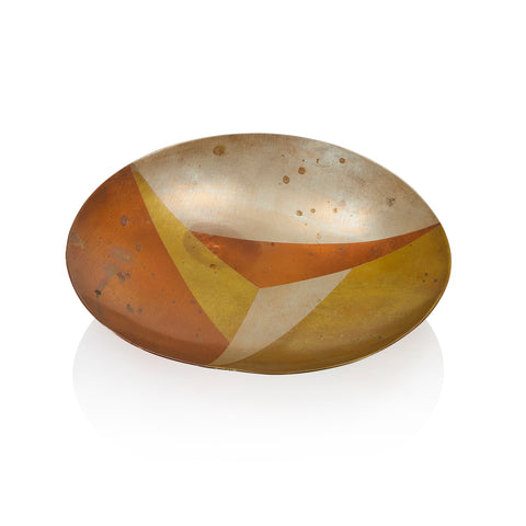 Rustic Brass & Copper Metal Plate (A+D)