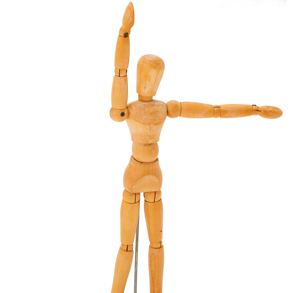 Wood Contoured Drawing Mannequin (A+D)