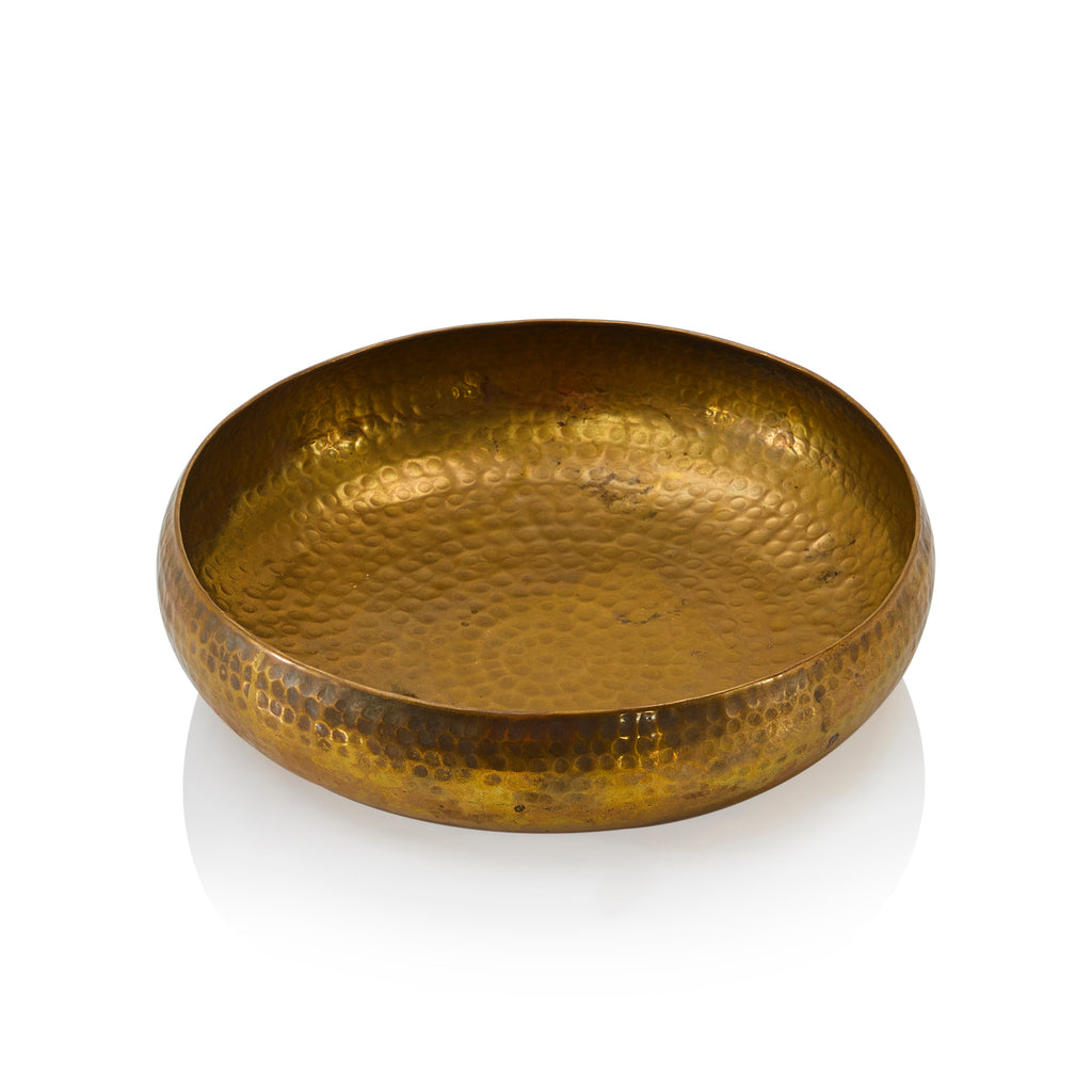 Gold Dimpled Wide Bowl
