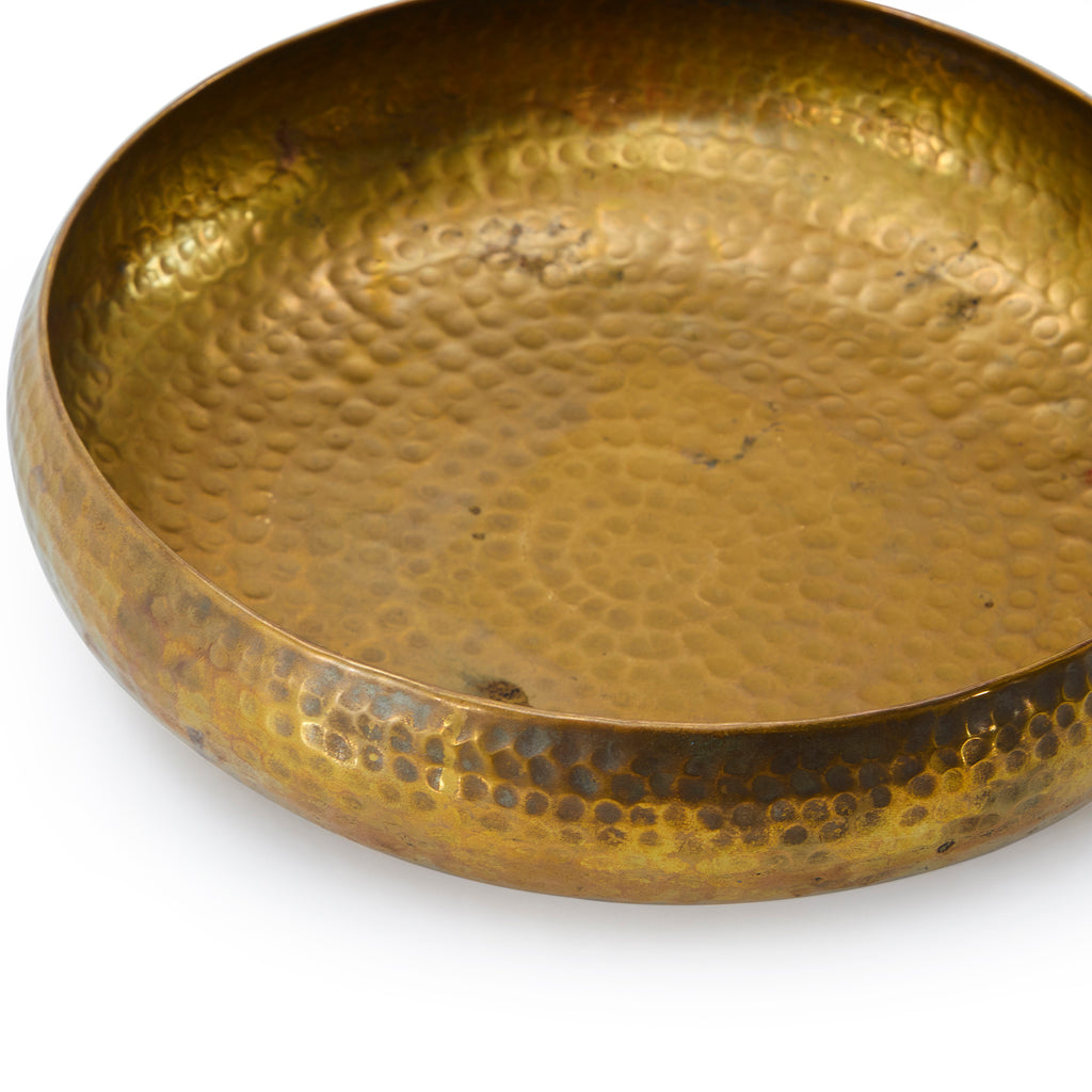 Gold Dimpled Wide Bowl