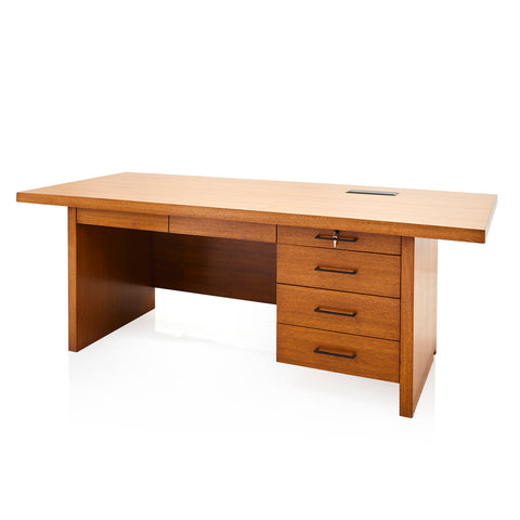 Wood Walnut Mid Century Desk