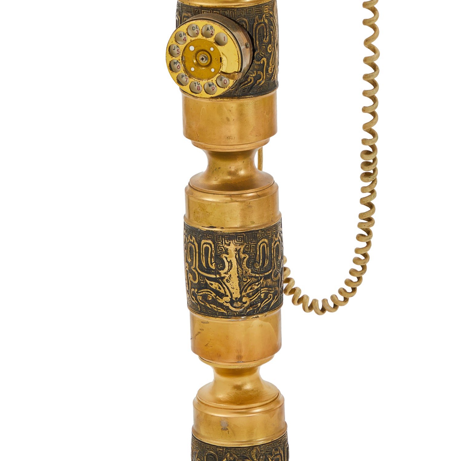 Antique Standing Gold Rococo Rotary Phone - Gil & Roy Props