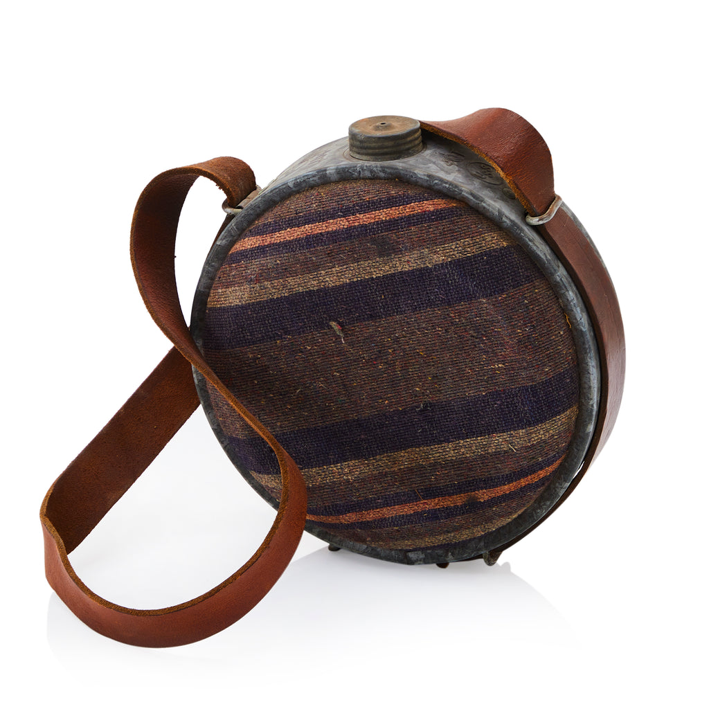 Brown & Blue Striped Canteen