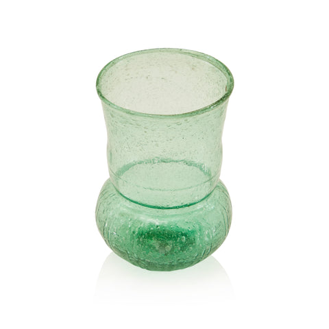 Green Clear Glass Vase (A+D)