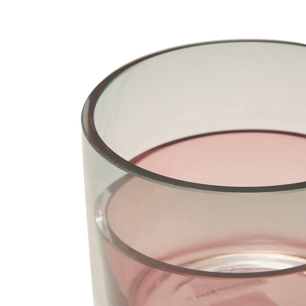 Clear & Pink Nesting Glasses (A+D)