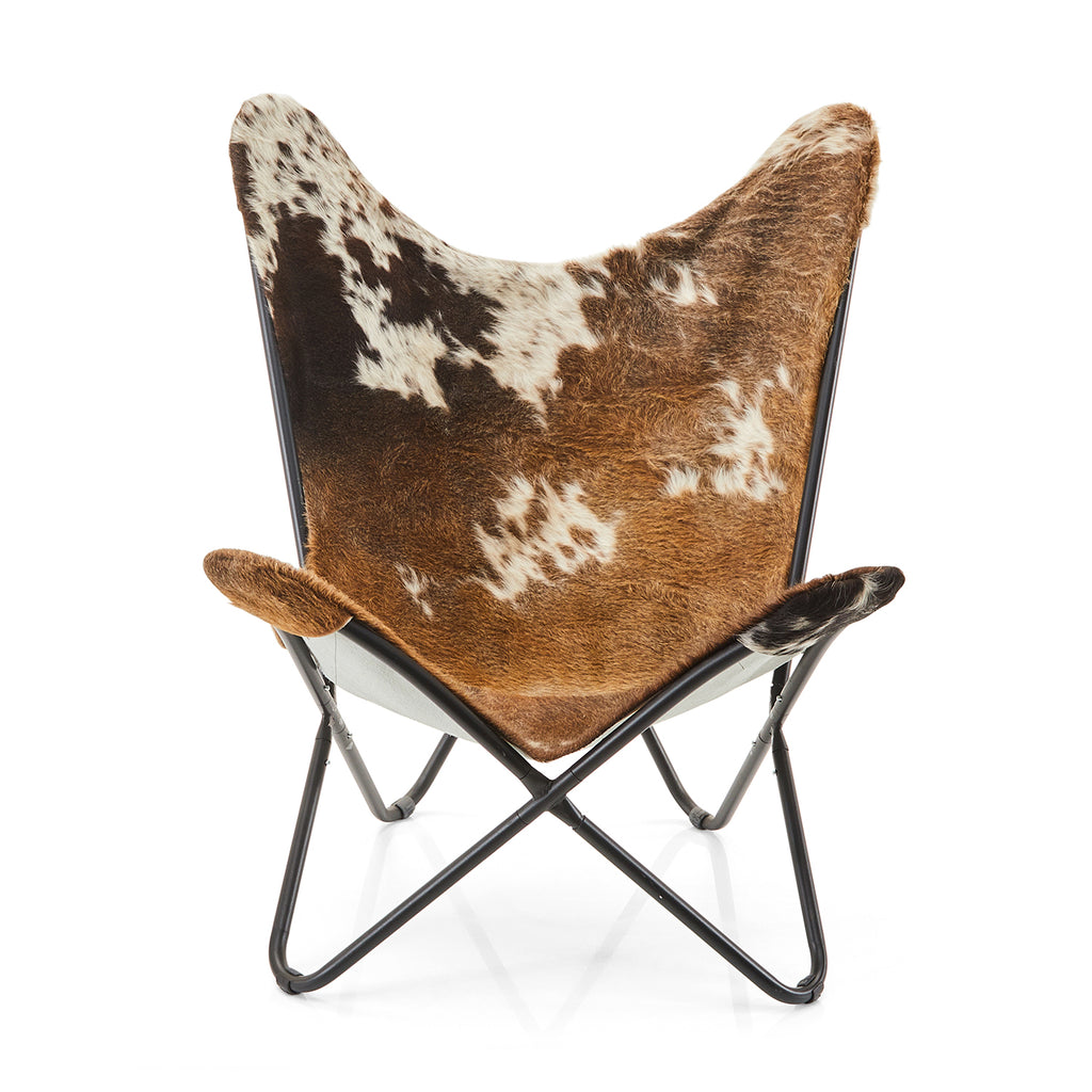 Butterfly Chair - Brown Cow Hide