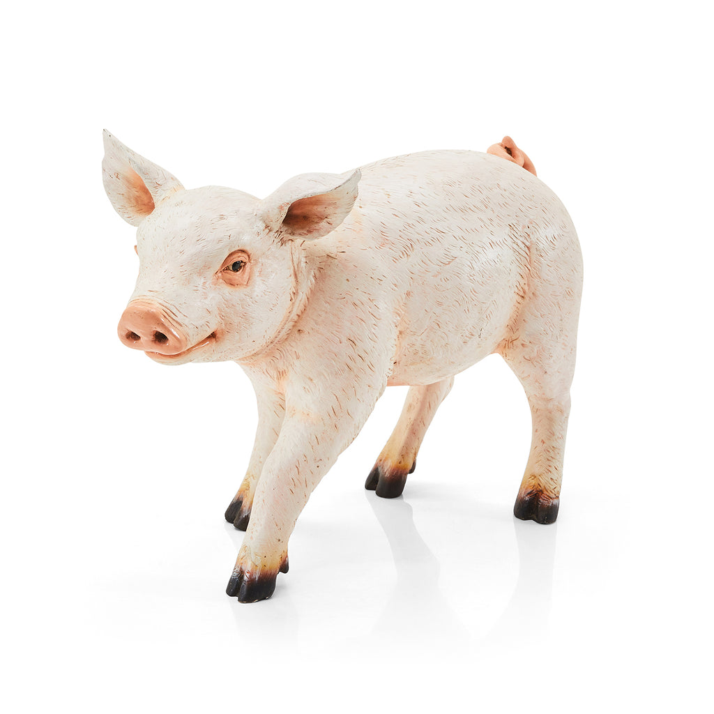 Small Pink Pig Statue
