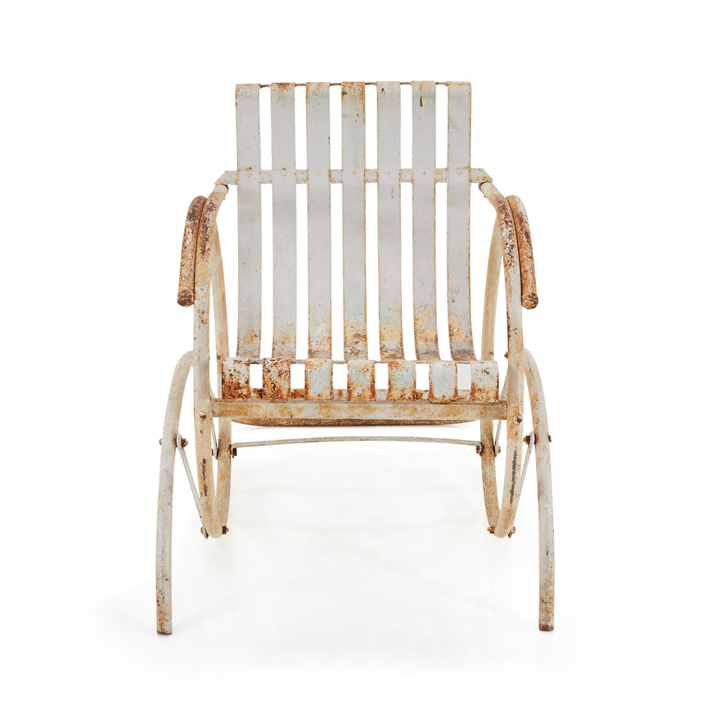 Rustic Metal Outdoor Rocking Chair