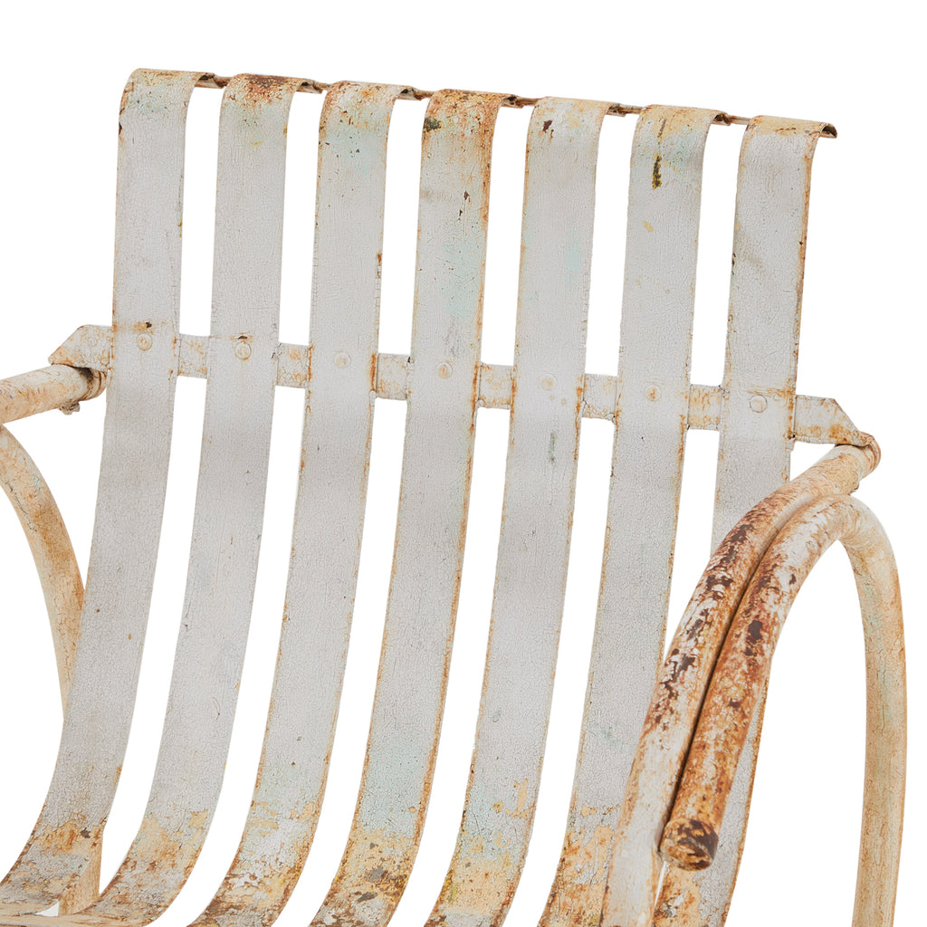 Rustic Metal Outdoor Rocking Chair