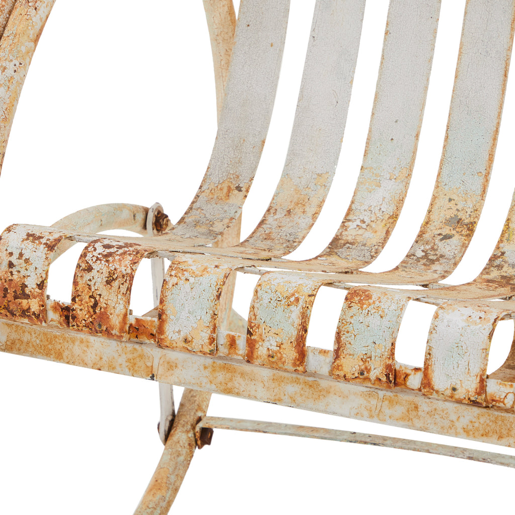 Rustic Metal Outdoor Rocking Chair