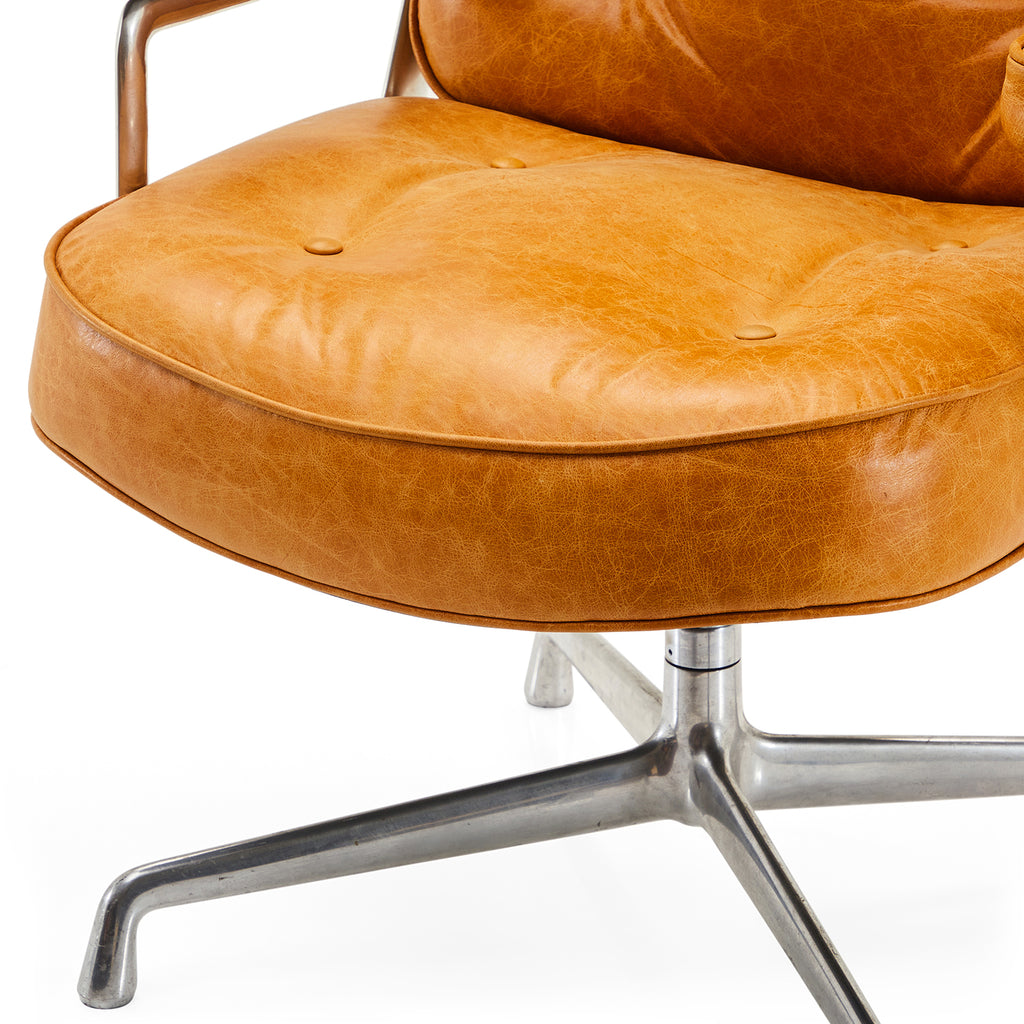 Tan Leather Time Life Arm Chair