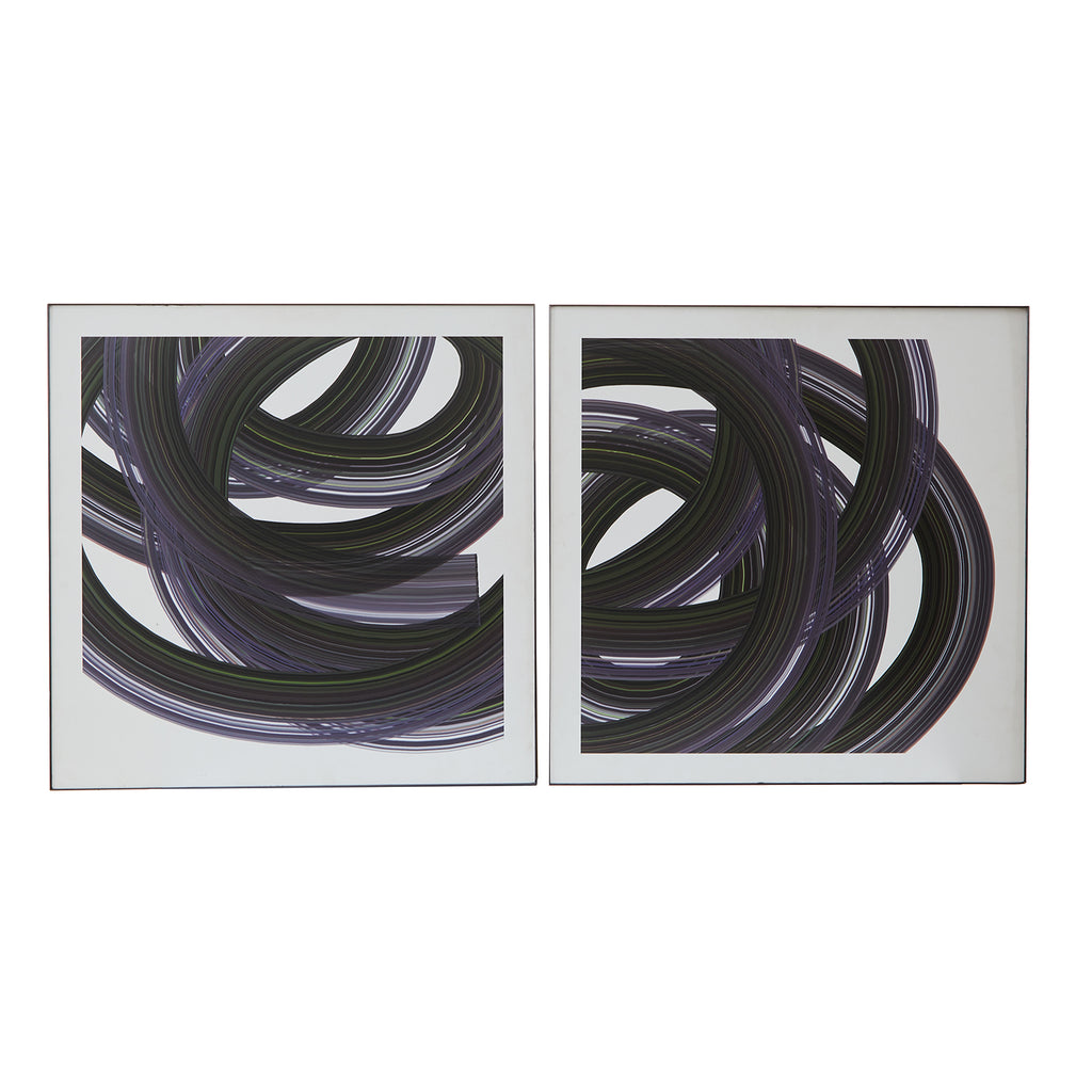 0894 (A+D) Black Gray Swirls A