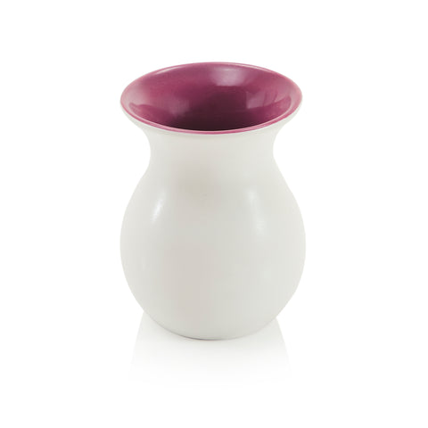 White Vase with Purple Interior (A+D)