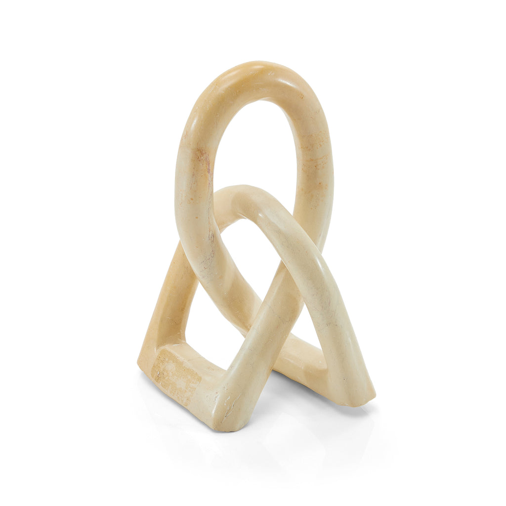 Tan Love Knot Twisted Sculpture (A+D)