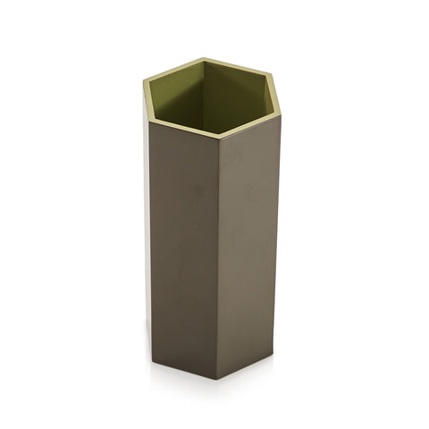 Green Hexagonal Vase (A+D)