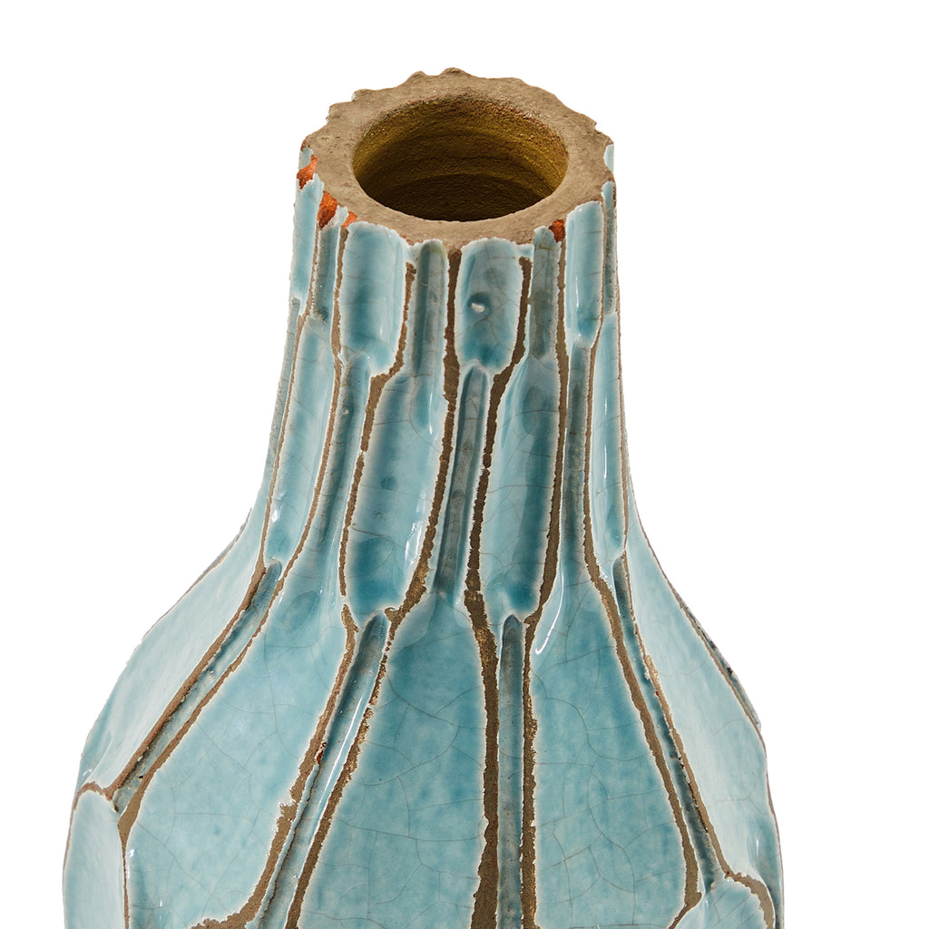 Blue Honeycomb Tall Vase (A+D)