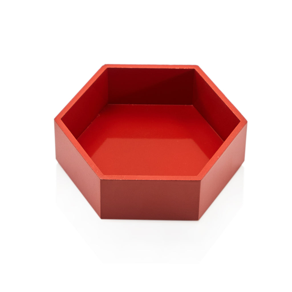 Red Small Hexagon Tray (A+D)