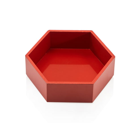 Red Small Hexagon Tray (A+D)