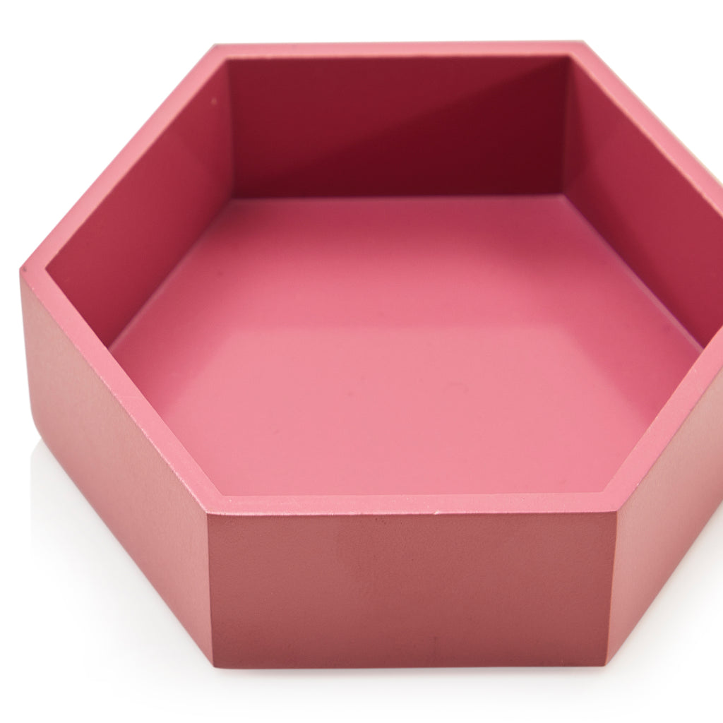 Pink Small Hexagon Tray (A+D)