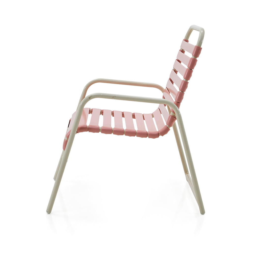 Pink Salmon Vinyl Lawn Chair
