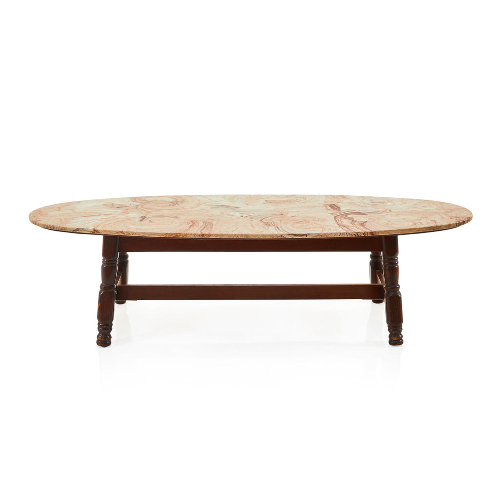White Marble Surfboard Coffee Table