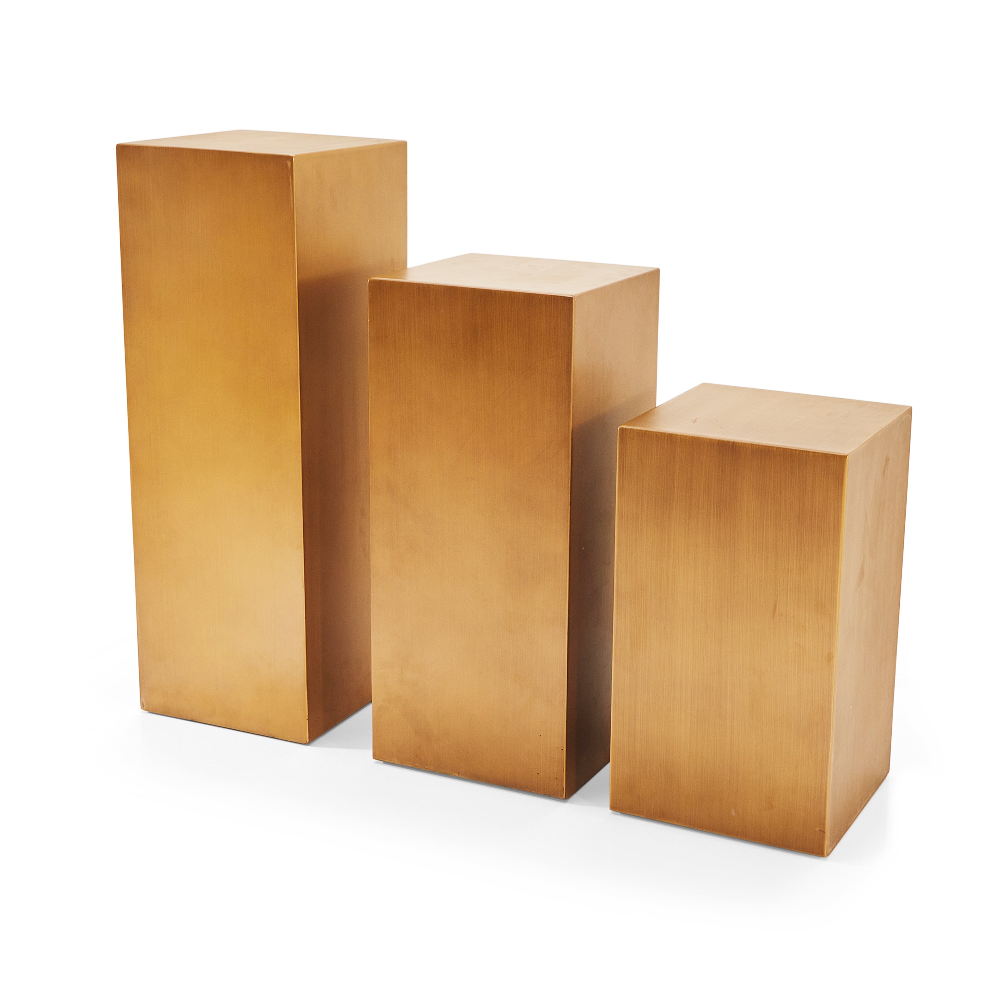Gold Short Rectangular Column - Gil & Roy Props
