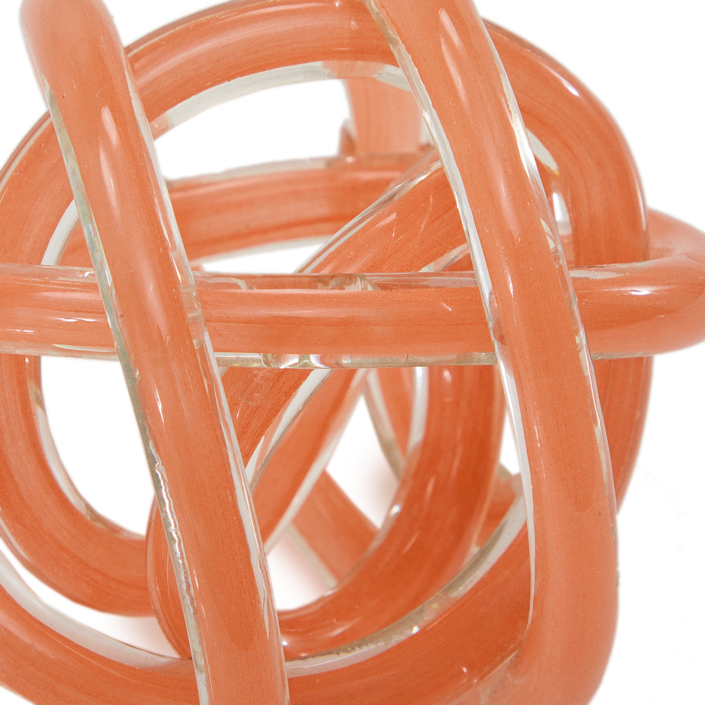 Orange Glass Paperweight (A+D)