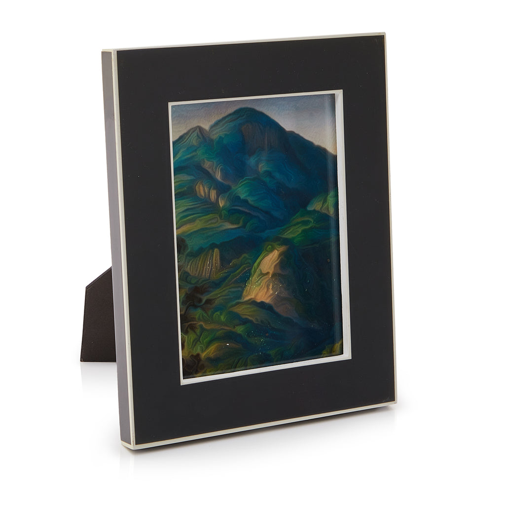0080 (A+D) Blue and Green Landscape Oil Painting Print