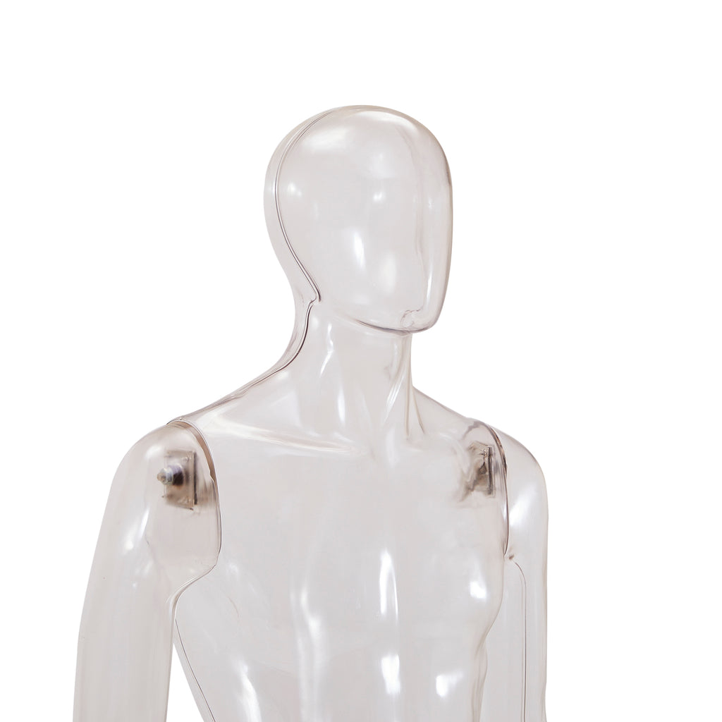 Clear Male Standing Mannequin