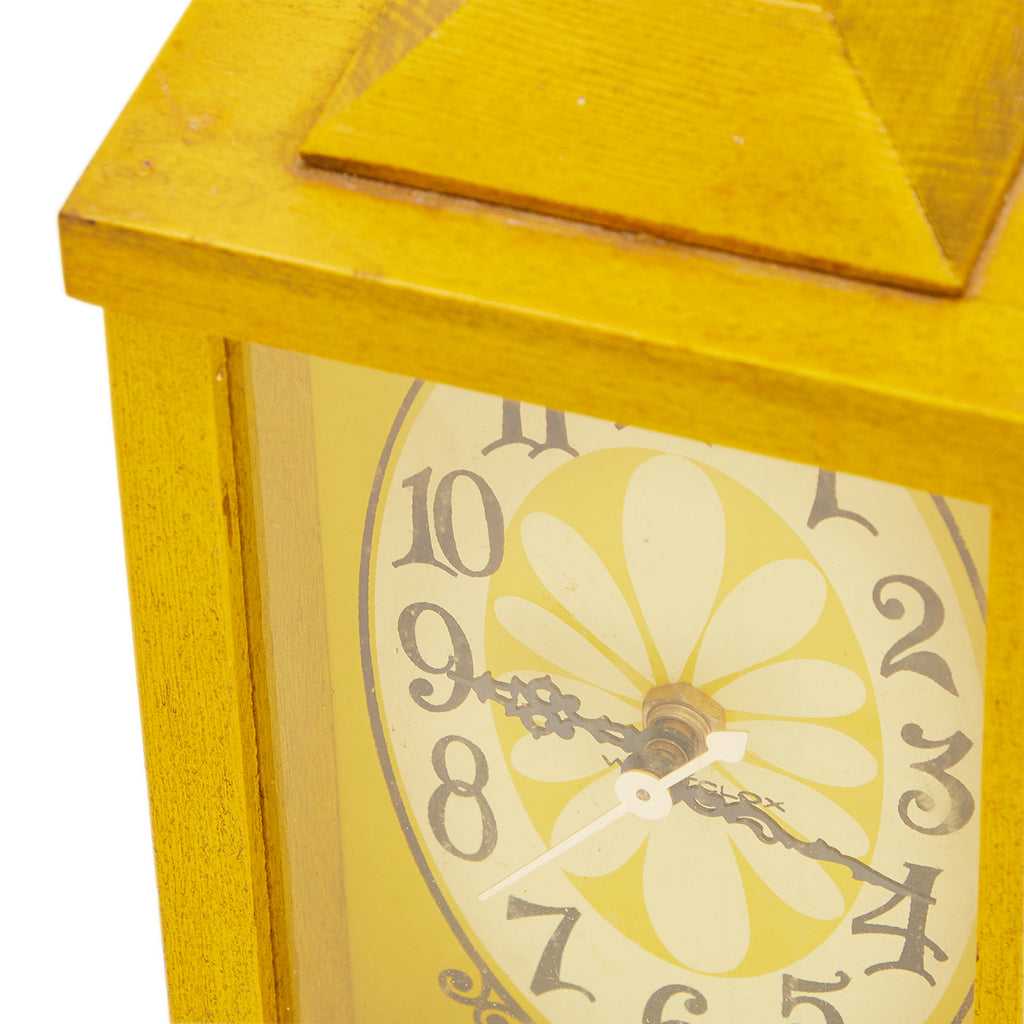 Yellow Rectangular Table Clock