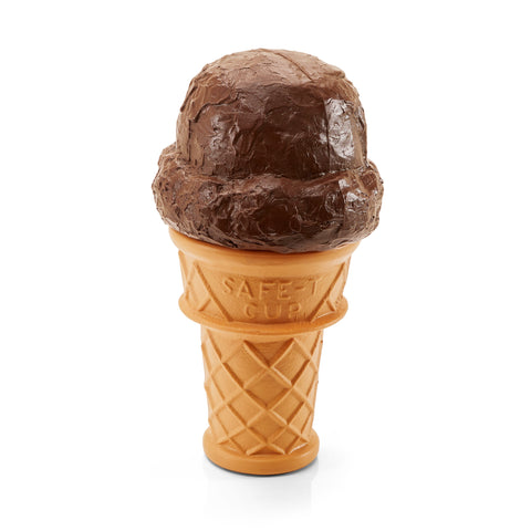 Brown Large Plastic Ice Cream Cone