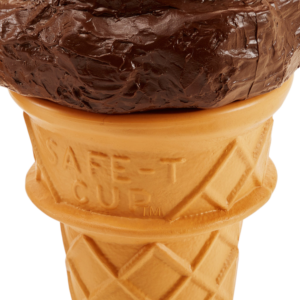 Brown Large Plastic Ice Cream Cone