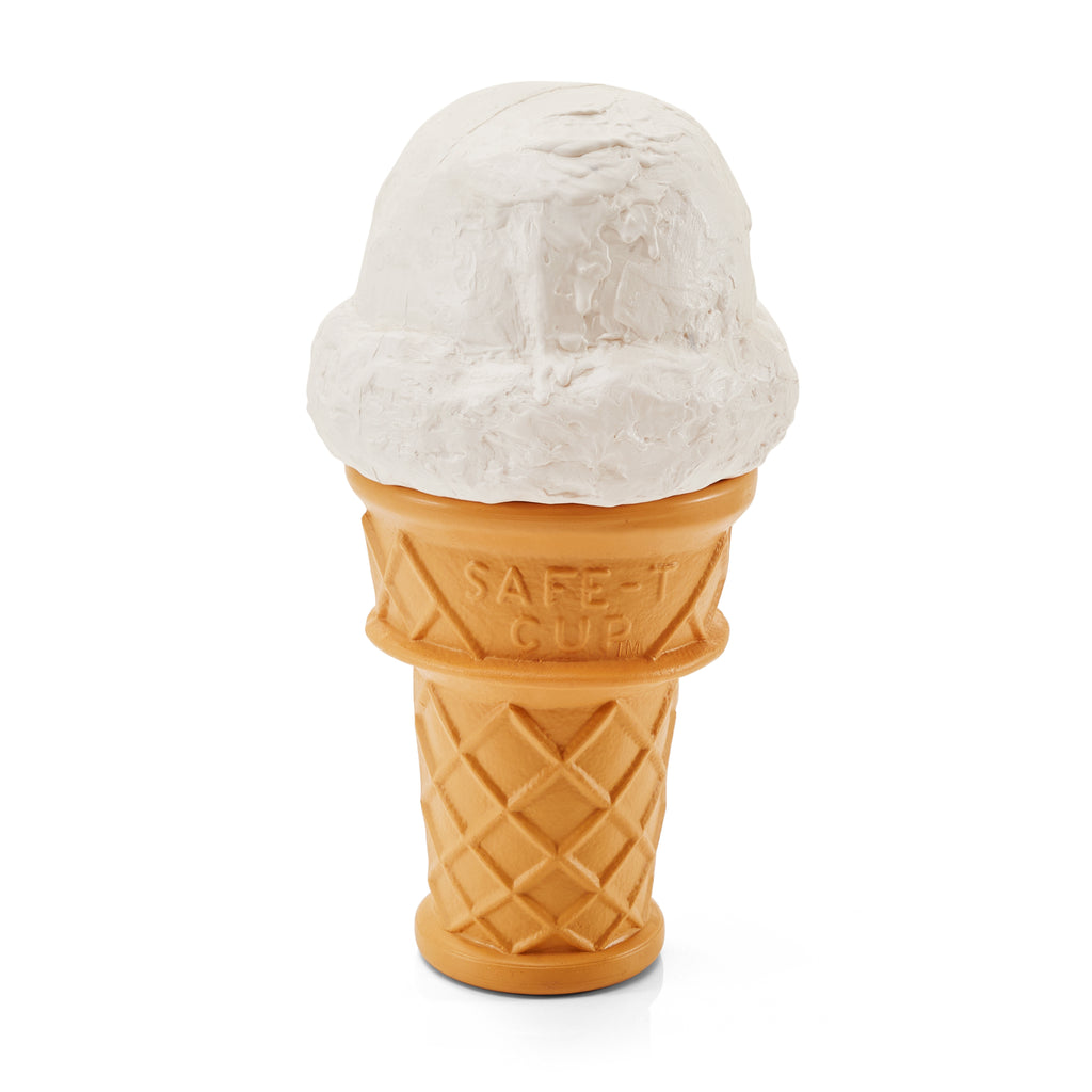 White Large Plastic Ice Cream Cone