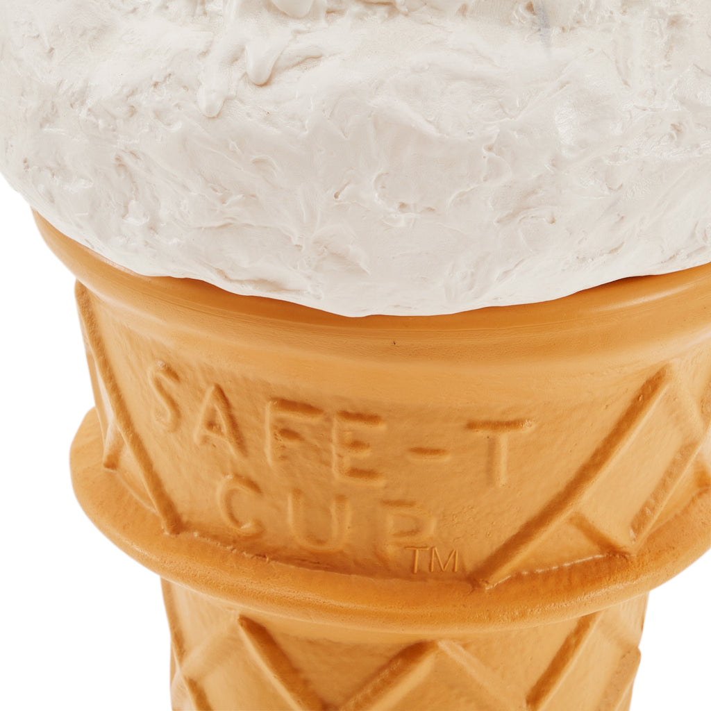 White Large Plastic Ice Cream Cone