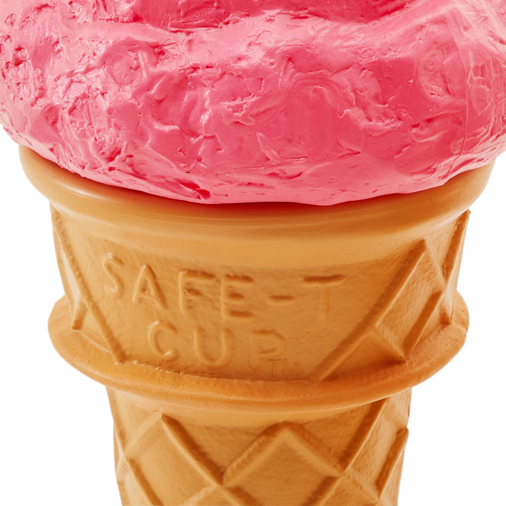 Pink Large Plastic Ice Cream Cone