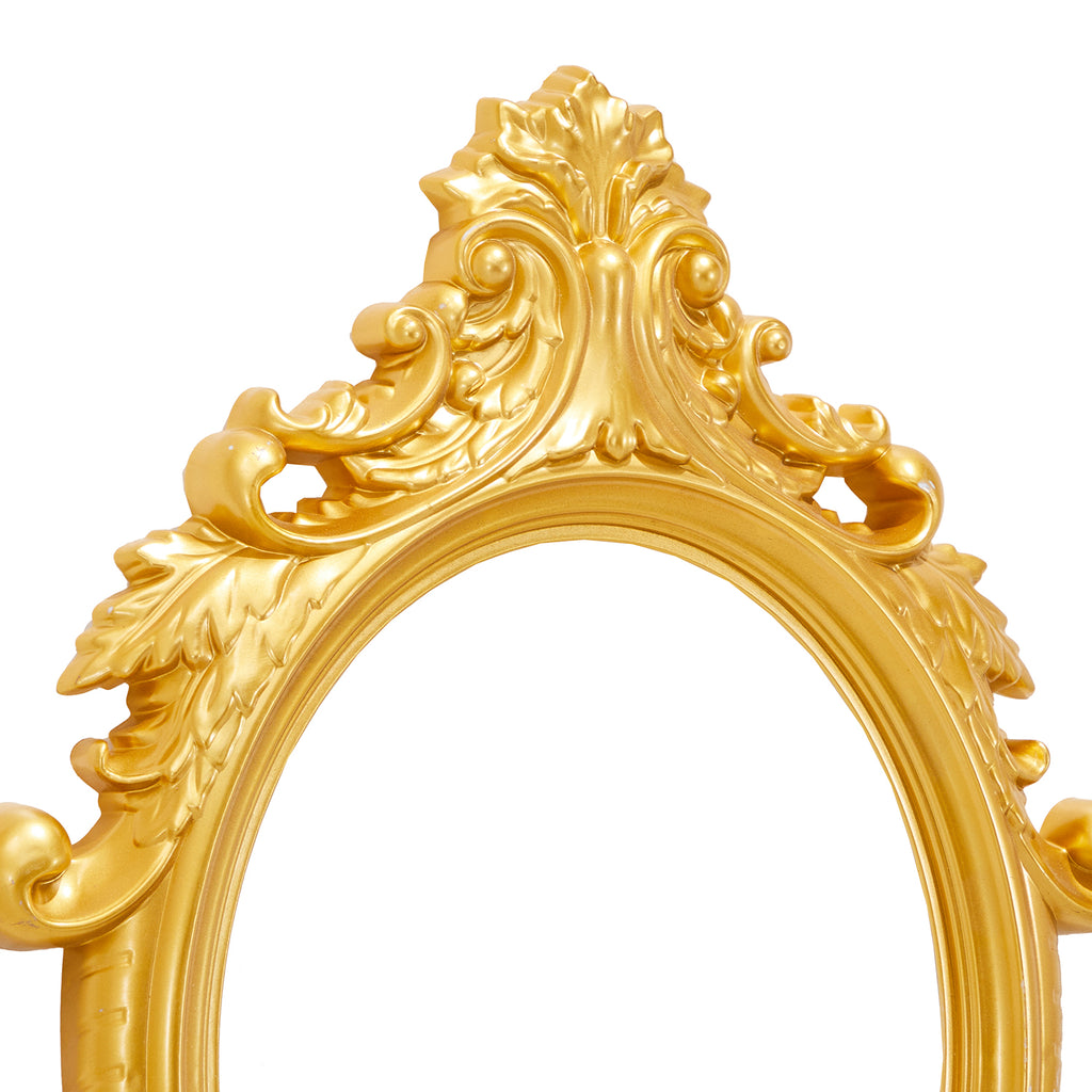 Gold Baroque Oval Mirror Frame