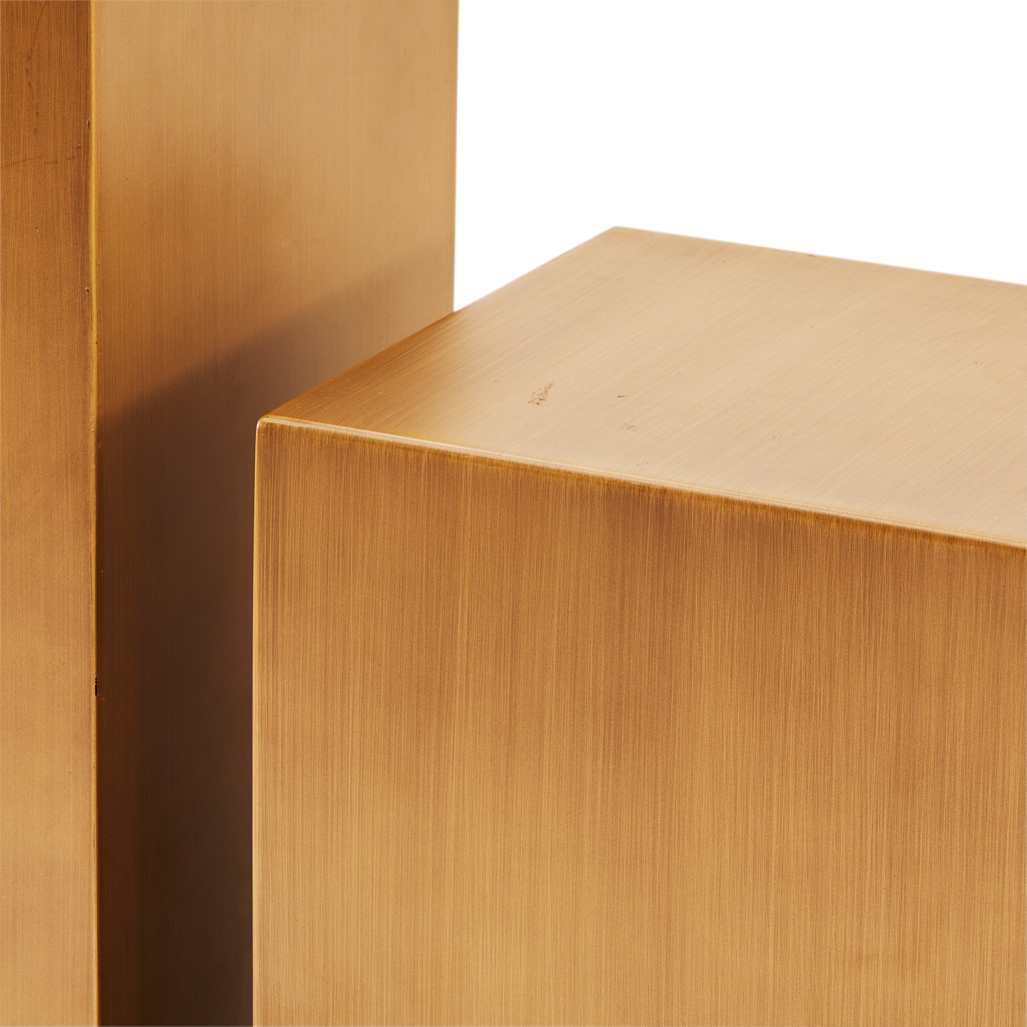 Gold Short Rectangular Column - Gil & Roy Props