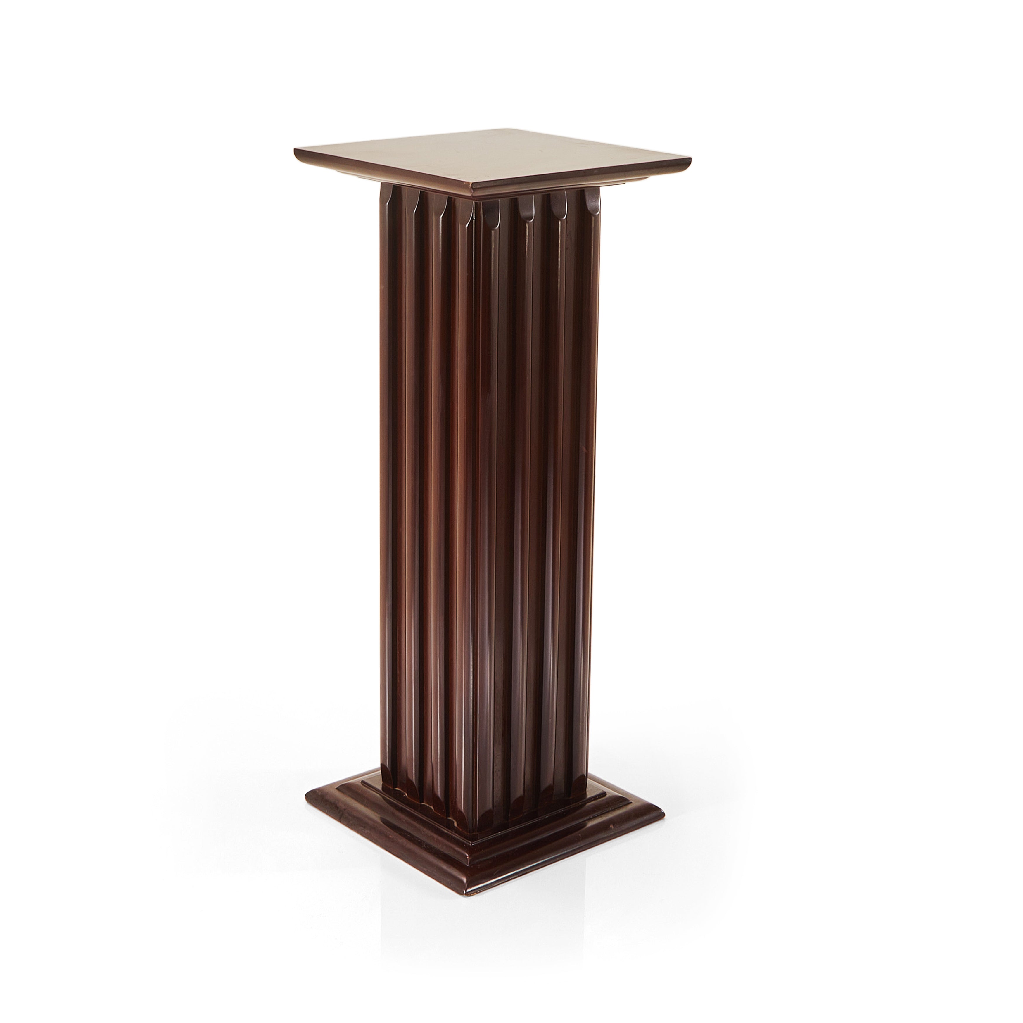 Large Brown Rounded Columns Dark Brown Wooden Column - Gil & Roy Props