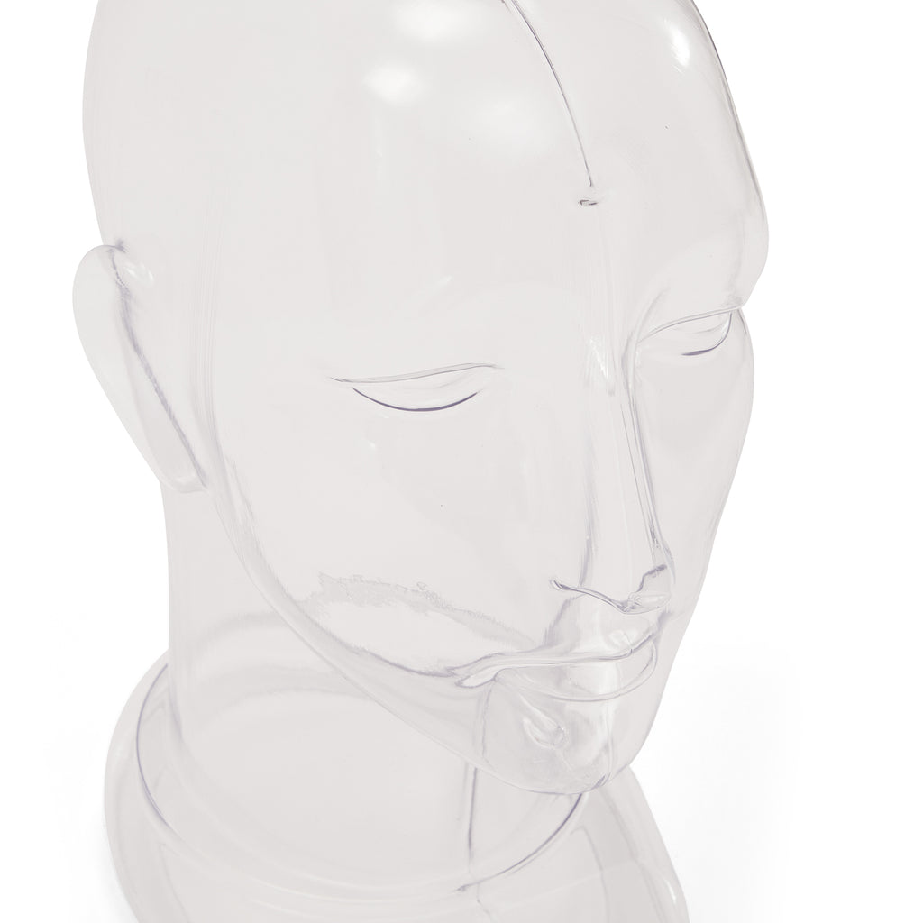 Translucent Plastic Head Sculpture
