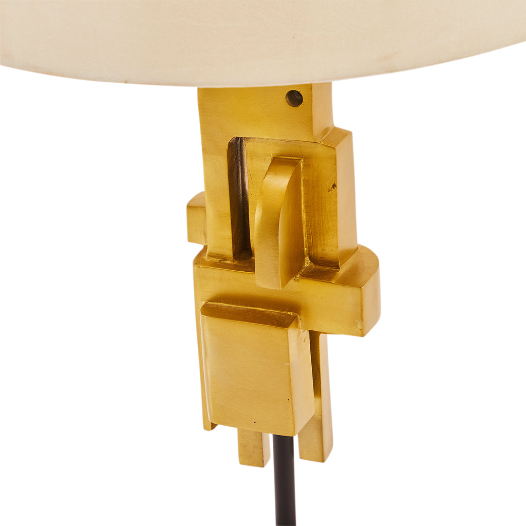 Golden Abstract Lamp