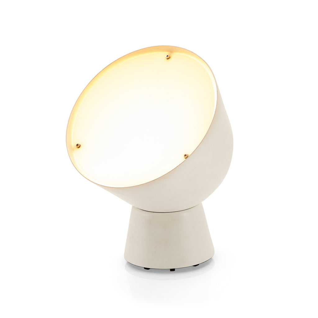 White Wide Modern Spotlight Lamp