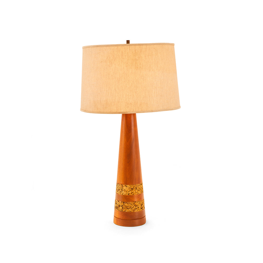 Orange & Gold Wooden Lamp