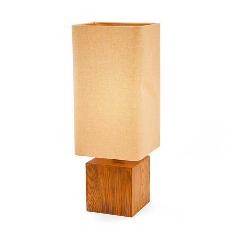 Wooden Cube Lamp