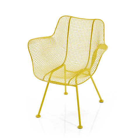 Yellow Woodard Mesh Outdoor Chair