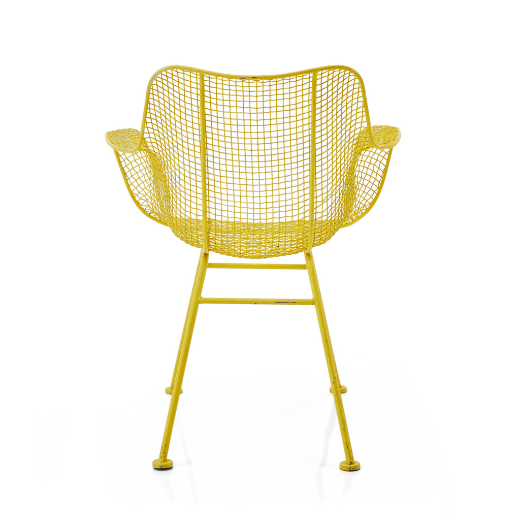 Yellow Woodard Mesh Outdoor Chair
