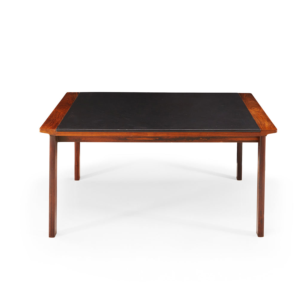 Wood & Leather Coffee Table