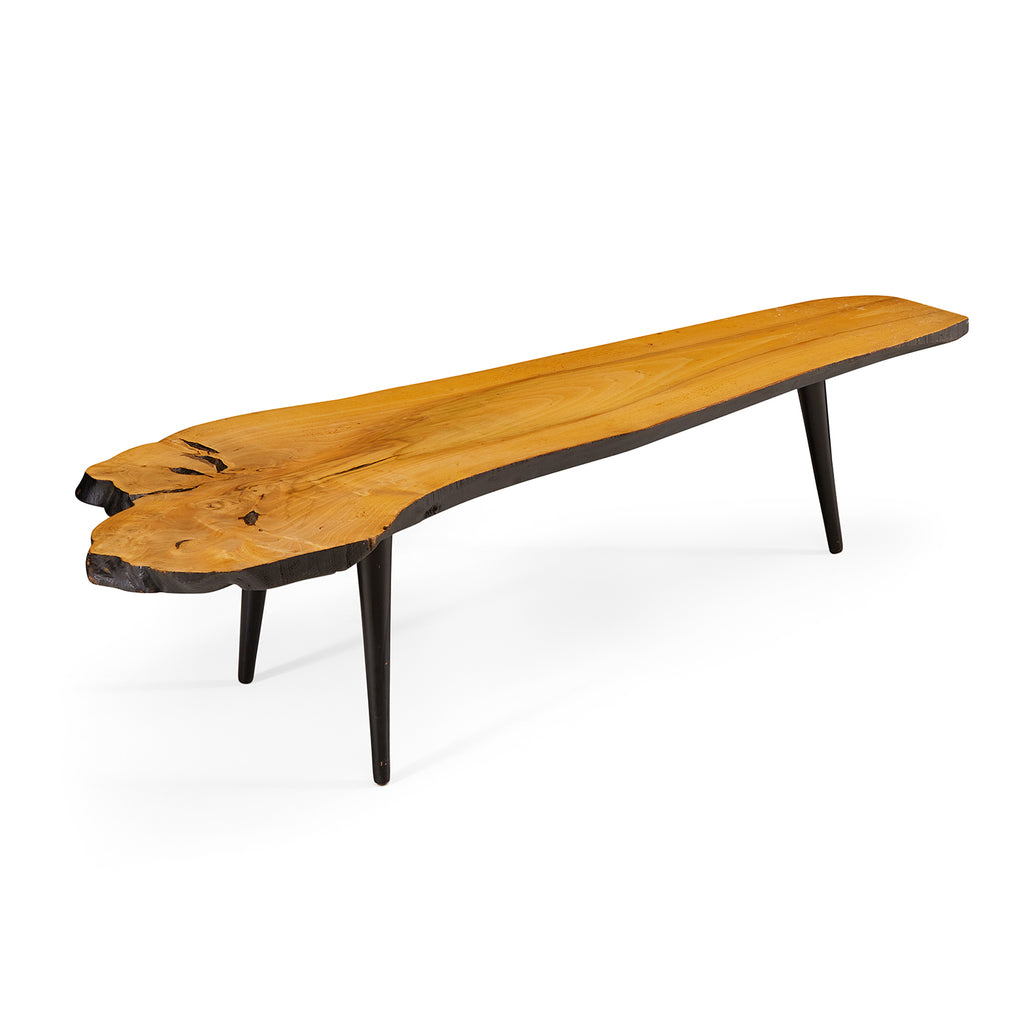 Wood Flat Slab Coffee Table
