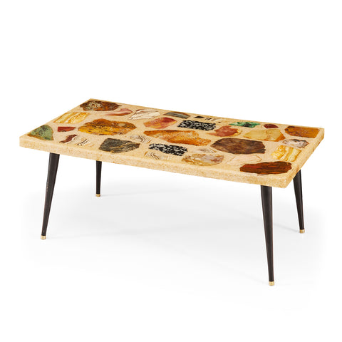 Resin Rectangle Coffee Table - Natural